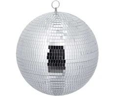 Relaxdays Disko rutulys, 30 cm, sidabrinis