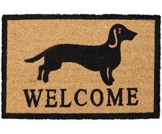 Kodustaar sveiki atvykę takso (wiener dog) durų kilimėlis