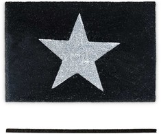 Kodustaar Kokosinis durų kilimėlis Juodas STAR