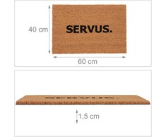 Kodustaar Kokosinis durų kilimėlis „Servus.“