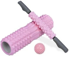 Relaxdays Fascia Roller Set 45x12,5 cm Rožinė, EVA putos