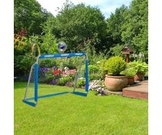 Relaxdays Futbolo vartai, 110x152x74 cm, mėlyna