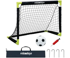 Relaxdays Futbolo vartai, kamuolys ir krepšys