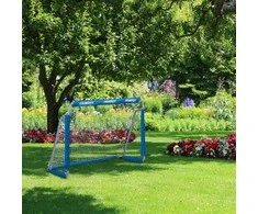 Relaxdays Futbolo vartų komplektas, 110x150x75 cm, mėlyna
