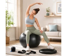 Relaxdays Gimnastikos kamuolio rinkinys su priedais