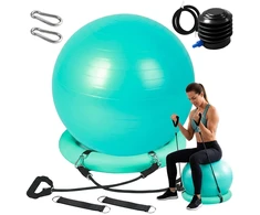 Relaxdays Gimnastikos kamuolio rinkinys su priedais
