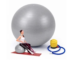 Relaxdays Gimnastikos kamuolys su pompa, PVC