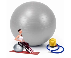 Relaxdays Gimnastikos kamuolys su pompa, PVC