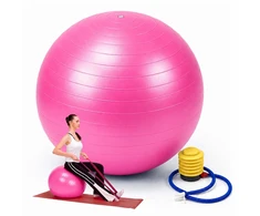 Relaxdays Gimnastikos kamuolys su pompa, PVC