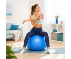 Relaxdays Gimnastikos kamuolys su pompa, PVC