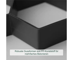 Relaxdays Grindinio forma, 2 vnt., 4.5x30x30 cm, juoda, plastikas