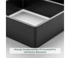 Relaxdays Grindinio forma 4x45x40 cm juoda, plastikas