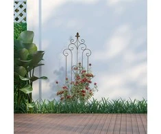 Relaxdays Grotelės 116x35 cm Rudos Metalo