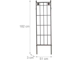 Relaxdays Metalinis grotelinis skydas, 2 vnt. rinkinys