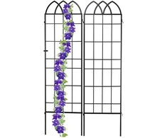 Relaxdays Grotelinis skydas, metalas, 51x1.5x183 cm, juoda
