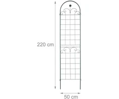 Relaxdays Tamsiai žalių grotelių rinkinys iš 2 vnt. 220 cm