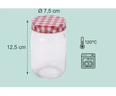 Relaxdays 400 ml užsukamų uogienių stiklainių rinkinys