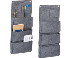 Relaxdays Kabantis laikymo organizatorius 65x30x5 cm pilkas, veltinis