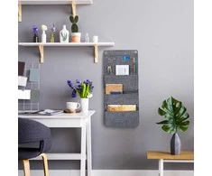 Relaxdays Kabantis laikymo organizatorius 65x30x5 cm pilkas, veltinis