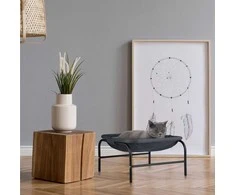 Relaxdays Kačių hamakas lova, 27x45x45 cm, pilka juoda