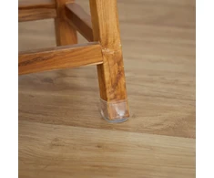 Relaxdays Kėdės kojelių dangteliai, 3,5x4 cm, permatomi, plastikas