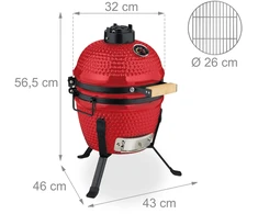 Relaxdays Keraminis Kamado kepsninė