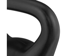 Relaxdays Kettlebell, smėlis, 21x18x14.5 cm, juoda