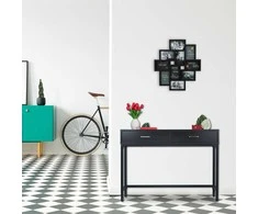 Relaxdays Konsolinis stalas, 42x110x81 cm, juodas