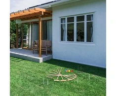 Relaxdays Kroketo rinkinys, medinis, 76x13x3 cm, įvairiaspalvis