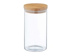 Relaxdays 3 laikymo stiklainių su dangteliais rinkinys 1000 ml