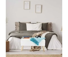 Relaxdays Laikymo suoliukas, 39.5x79.5x39.5 cm