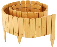 Relaxdays Lanksti medinė sodo kraštinė