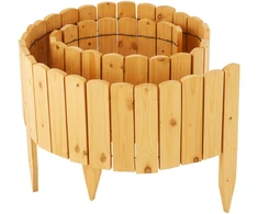 Relaxdays Lanksti medinė sodo kraštinė