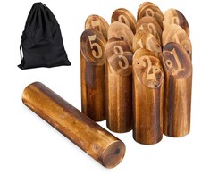 Kodustaar Rudas Kubb žaidimas su krepšiu