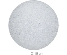 Relaxdays LED lempa, 15 cm, balta, 0.12 kg