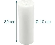 Relaxdays LED stulpelinė žvakė, 30 cm