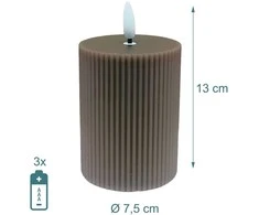 Relaxdays 4 LED vaško žvakės