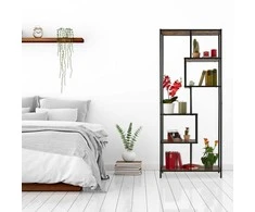 Relaxdays Lentyna, 186x78x33 cm, Ruda, Juoda
