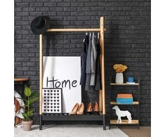 Relaxdays Lentyna, 95x39x32.5 cm, Ruda, Juoda