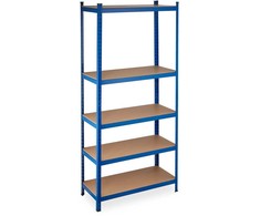 Relaxdays Itin tvirtas lentynų stelažas 220 cm mėlynas