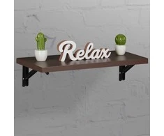 Relaxdays Lentynų laikikliai, 11x3x20 cm, juoda, plienas