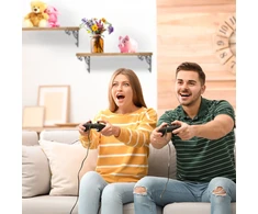 Lova Relaxdays 4 lentynų laikiklių rinkinys, vintažinio dizaino