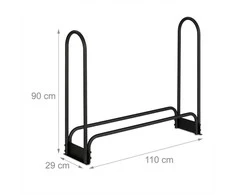 Relaxdays Metalinis malkų stovas 110cm