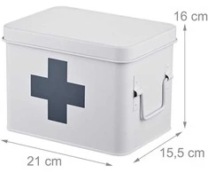 Relaxdays Medicininė dėžutė, metalinė, laikymui