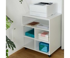 Relaxdays Mobilus biuro vežimėlis su 5 skyriais