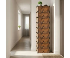 Relaxdays Modulinė batų lentyna, medžio imitacijos apdaila