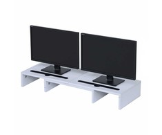 Laikiklis Kodustaar Monitoriaus stovas 2 ekranams, baltas