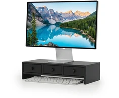 Relaxdays Monitoriaus stovėtojas, 3 stalčiai