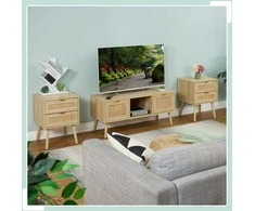 Relaxdays Naktinis staliukas, 55x40x41.5 cm, rudas