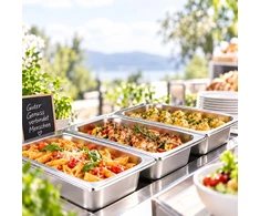 Relaxdays Nerūdijančiojo plieno GN 1/4 gastronormų indų rinkinys su dangčiais